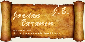 Jordan Baranin vizit kartica